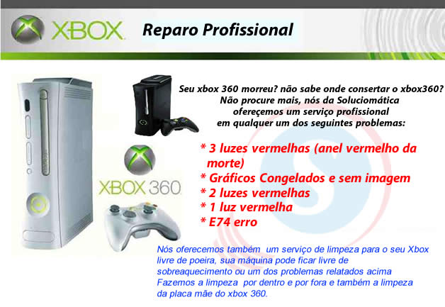 reparo de xbox 360