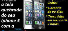 trocar tela quebrada iphone 5