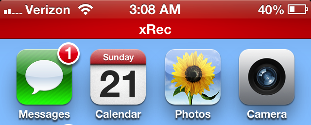 xrec iphone