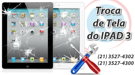 troca tela ipad3