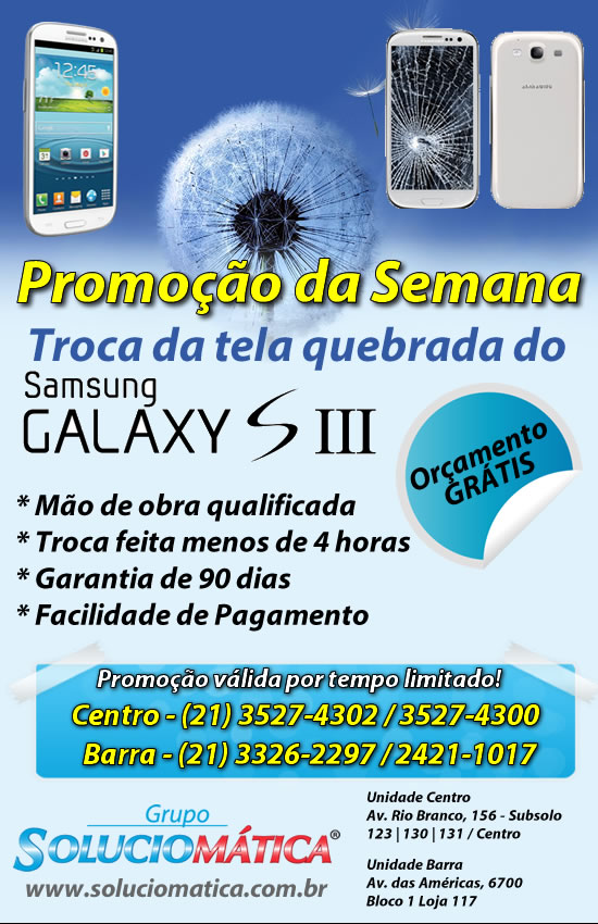 troca de tela do galaxy s3