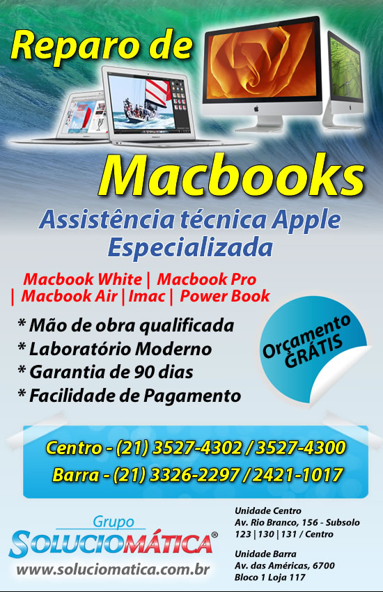 reparo de macbook no rio de janeiro