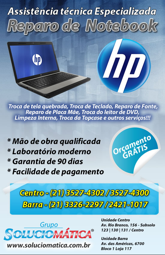 reparo de notebook hp