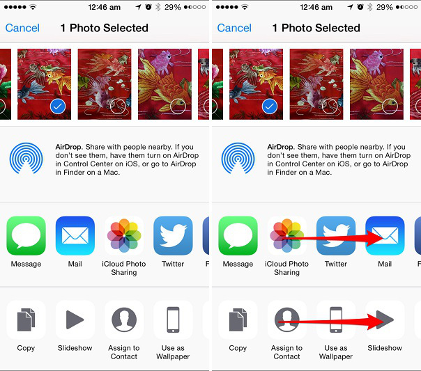 Reorganizar ou ocultar compartilhar ícones do menu no iOS para ...