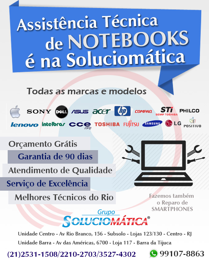 Reparo em notebook no rio de janeiro