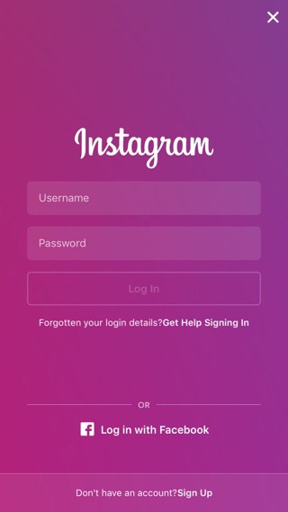 Instagram-sign-in